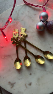 Gold Holiday Spoons